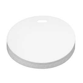 Travel Lid with White Paper Hole Ø8,0cm (50 Units) 