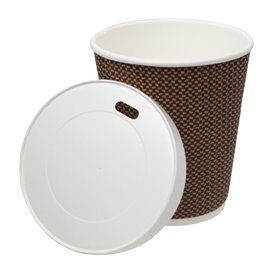 Travel Lid with White Paper Hole Ø8,0cm (1.000 Units)