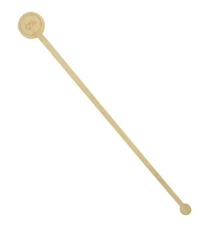 Bamboo 0% Alcohol Drink Stirrer 18cm (50 Units) Bamboo 0% Alcohol Drink Stirrer 18cm (50 Units)