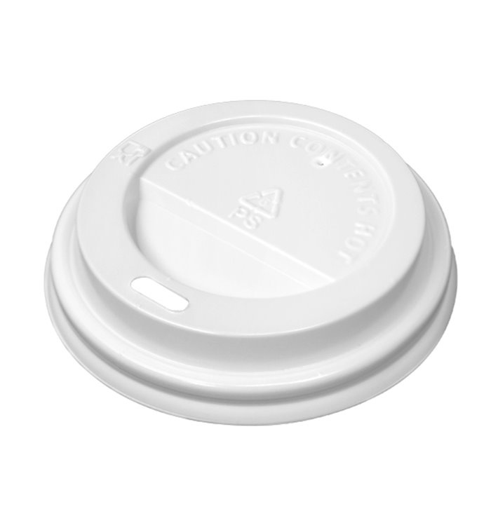 Lid for Paper Cup Hole 4Oz/120ml White Ø6,2cm (50 Units)