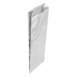 Silver Greaseproof Aluminum Foil 26*10,3+5cm (25 Units)