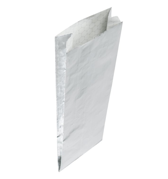 Silver Greaseproof Aluminum Foil 31,5*10,3+5cm (250 Units) Silver Greaseproof Aluminum Foil 31,5*10,3+5cm (250 Units)