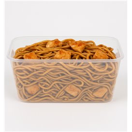 Rectangular Container in PP Transparent 1.000ml 17,4x11,6x7cm (25 Units) 