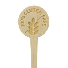 Gluten Free Bamboo Food Marker 10cm (50 Units) 