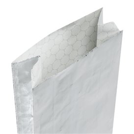Silver Greaseproof Aluminum Foil Bag 31,5+5x10,3cm (2000 Units)