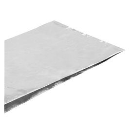 Silver Greaseproof Aluminum Foil Bag 26+5x10,3cm (200 Units)