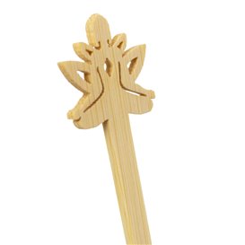 Bamboo Stirrer “Bouddha 2” for Drink 14cm (50 Units) 