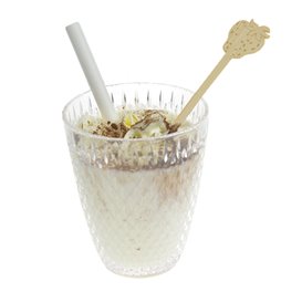 Bamboo Stirrer Strawberry for Drink 14cm (50 Units) 