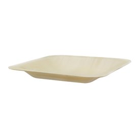 Square Wooden Plate 9x9cm (25 Units)
