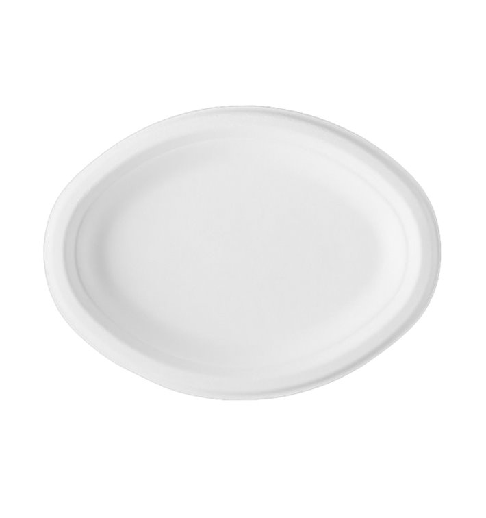 Sugarcane Tray Bagasse White 25,4x17,5 cm (50 Units) Sugarcane Tray Bagasse White 25,4x17,5 cm (50 Units)