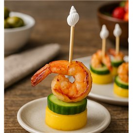 Bamboo Skewer Shell 7cm (1.200 Units)