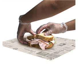 Paper Food Wrap Grease-Proof "Times" Kraft 28x34cm (4.000 Units)