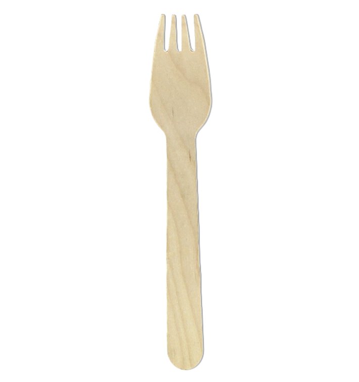 Wooden Fork Eco 16cm (100 Units) Wooden Fork Eco 16cm (100 Units)