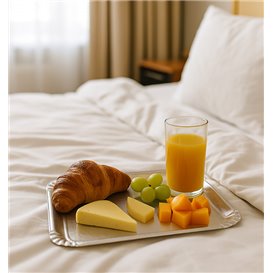 Paper Tray Rectangular shape Silver 18x24cm (800 Units)