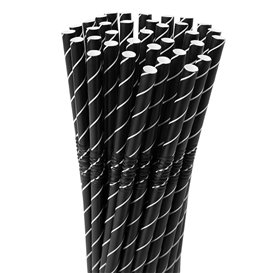 Paper Straw Flexible Pack Ø0,6cm 23cm (250 Units)