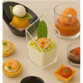 Transparent PS Diamond Tasting Glass 48ml (20 Units) 