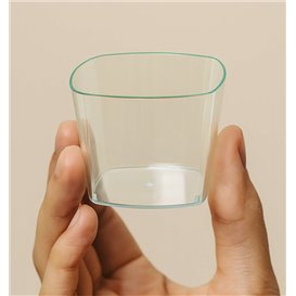 Mini Bowl Low Transparent PS “Water Green” 150ml (200 Units)