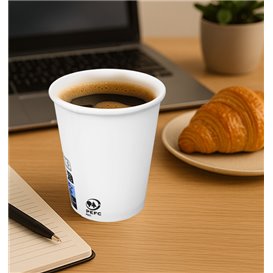 Paper Cup White 9Oz/280ml Ø8,0cm (1000 Units)