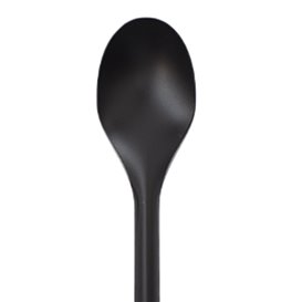 Reusable Soup Spoon in PP Black 15cm (1.000 Units)