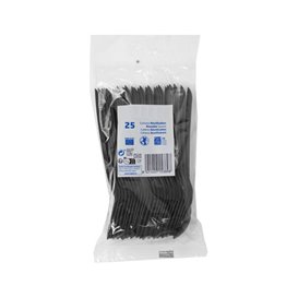Reusable Soup Spoon in PP Black 15cm (1.000 Units)