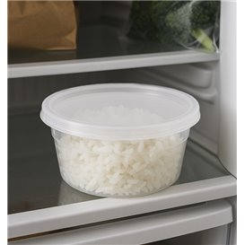 Plastic Container in PP with Lid Transparent "Deli Range" 360ml (40 Units)