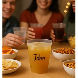 PP Mojito Glass Unbreakable Reusable Transparent 480ml (25 Units)