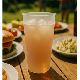 PP Cocktail Cup Reusable Shatterpoof Transparent 470 ml (525 Units)