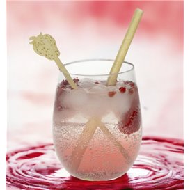 Bamboo Stirrer Strawberry for Drink 14cm (50 Units) 