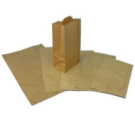 Paper Bag without Handle Kraft 25+15x43cm (250 Units)