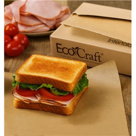 Greaseproof Paper Wrapping Kraft in Dispenser 37,5x27cm (500 Units)