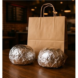 Wrap Aluminium Foil Paper 41x41cm (1000 Units)