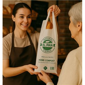 Bread T-shirt bag Translucent 30x60cm 14µm (100 Units) 