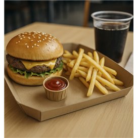 Pleated Kraft Paper Souffle Cup 30ml (250 Units)  