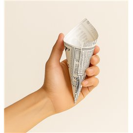 Paper Food Cone Grease-Proof "Times" 16cm 40g (2.000 Units)