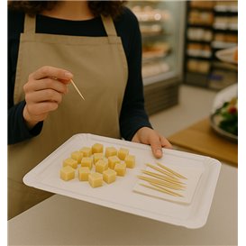 Paper Tray Rectangular shape White 25x34cm (50 Units)