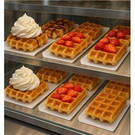 Paper Tray Waffle White 13,5x10cm (1500 Units)