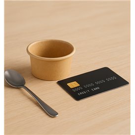 Kraft Cardboard Sauce Cup 75ml Ø7,3cm (1.000 Units)