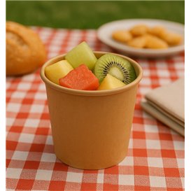 Kraft Cardboard Sauce Cup 100ml Ø7,3cm (50 Units)