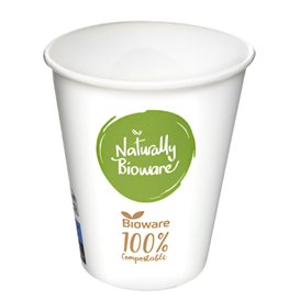 Paper and PLA Cup Bioware® 12Oz/380ml Ø9,0cm (100 Units)