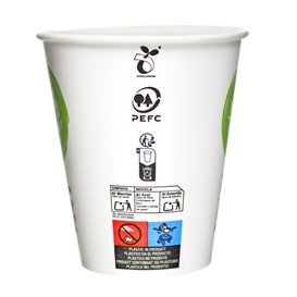 Paper and PLA Cup Bioware® 12Oz/380ml Ø9,0cm (2.000 Units)