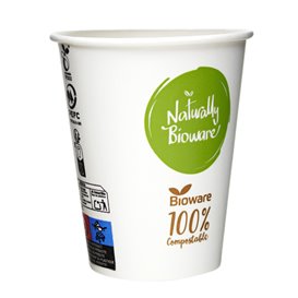 Paper and PLA Cup Bioware® 12Oz/380ml Ø9,0cm (2.000 Units)