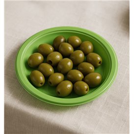 PS Reusable Plastic Plate Flat Lime Green Ø165mm (25 Units) PS Reusable Plastic Plate Flat Lime Green Ø165mm (25 Units)