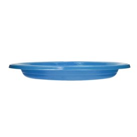 PS Reusable Plastic Plate Flat Dark Blue Ø220mm (25 Units) PS Reusable Plastic Plate Flat Dark Blue Ø220mm (25 Units)