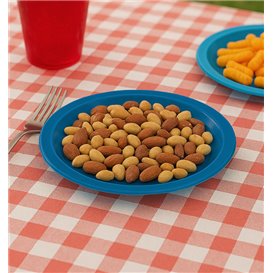 PS Reusable Plastic Plate Flat Dark Blue Ø165mm (25 Units) PS Reusable Plastic Plate Flat Dark Blue Ø165mm (25 Units)