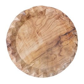 Paper Plate with Wood Print “Bali” Ø23cm 345g/m² (50 Units)