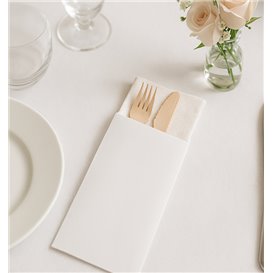 Paper Cutlery Sleeve White 9x24cm (1.000 Units)