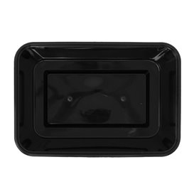 Rectangular Container in PP Black 750ml 17,6x12,4x6cm (50 Units)