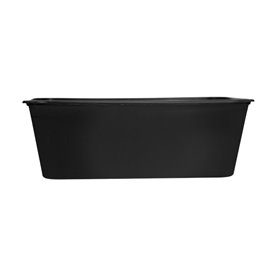 Rectangular Container in PP Black 750ml 17,6x12,4x6cm (50 Units)