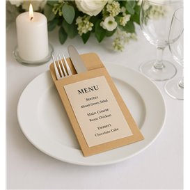 Paper Cutlery Sleeve Kraft 11x24cm (1.000 Units)