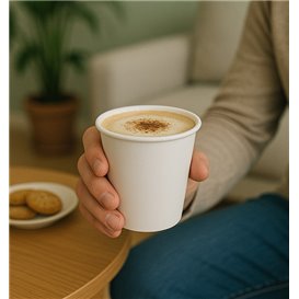 Paper Cup White 6Oz/180ml Ø7,0cm (50 Units)  